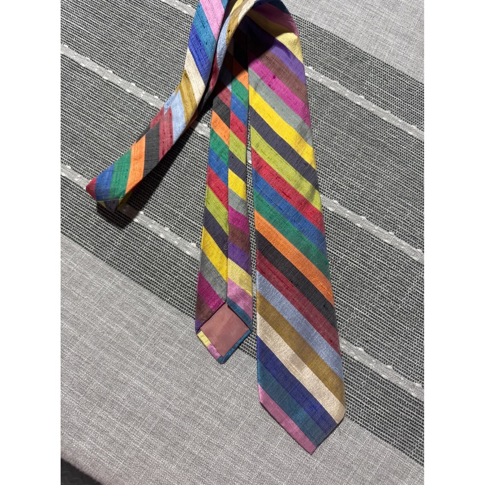 Brittany Co Chicago Mens Silk Diagonal‎ Stripe Necktie
